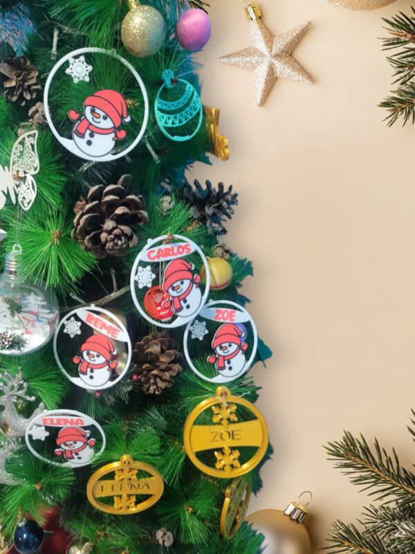 Esfera para árbol de navidad personalizado con nombre - Imagen 4